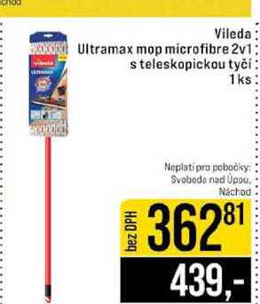 Vileda Ultramax mop microfibre 2v1 s teleskopickou tyčí 1ks