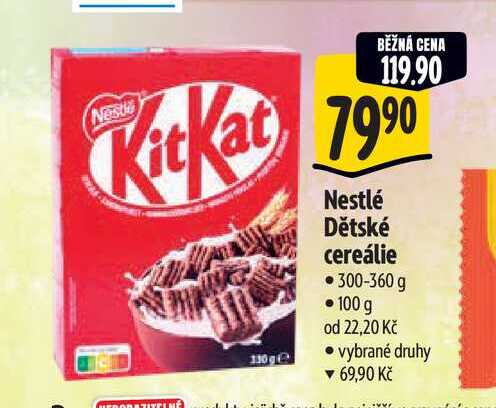 Nestlé Dětské cereálie 300-360 g