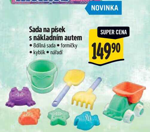 Sada na písek s nákladním autem