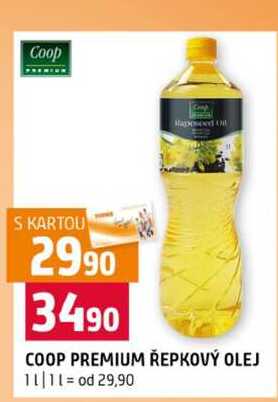 COOP PREMIUM ŘEPKOVÝ OLEJ 1l