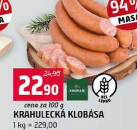 KRAHULECKÁ KLOBÁSA 100g