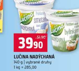 LUČINA NADÝCHANÁ 140 g vybrané druhy