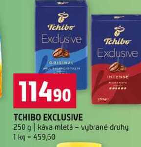 TCHIBO EXCLUSIVE 250 g káva mletá vybrané druhy