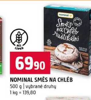 NOMINAL SMĚS NA CHLÉB 500 g vybrané druhy