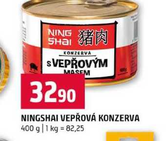 NINGSHAI VEPŘOVÁ KONZERVA 400 g 
