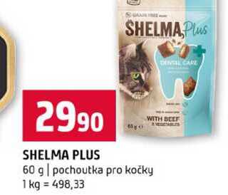 SHELMA PLUS 60 g pochoutka pro kočky