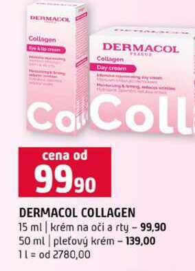 DERMACOL COLLAGEN 15 ml krém na oči a rty 50 ml pleťový krém 