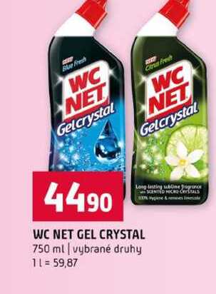 WC NET GEL CRYSTAL 750 ml vybrané druhy 