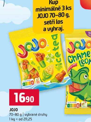 JOJO 70-80 g vybrané druhy