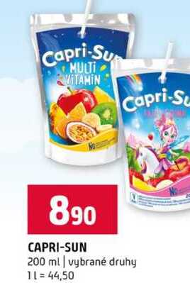CAPRI-SUN 200 ml vybrané druhy