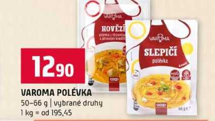 VAROMA POLÉVKA 50-66 g vybrané druhy