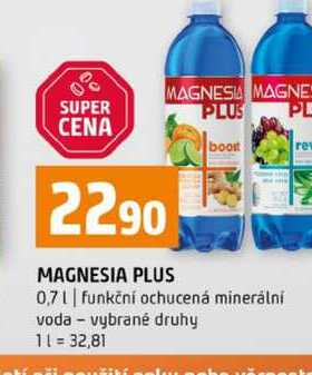 MAGNE PLUS 0,7l funkční ochucená minerální voda vybrané druhy 