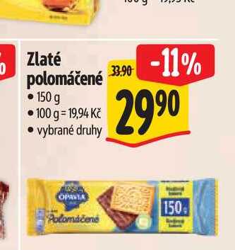 Zlaté polomáčené 150 g