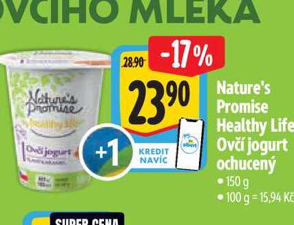  Nature's Promise Healthy Life Ovčí jogurt ochucený 150 g 
