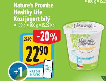 Nature's Promise Healthy Life Kozí jogurt bílý 150 g 