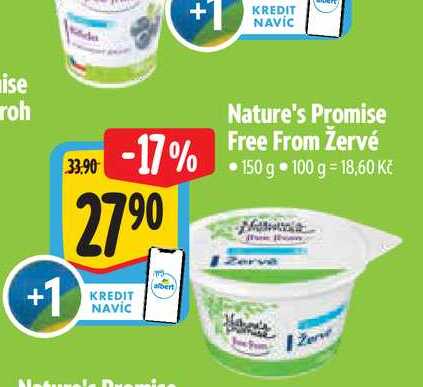 Nature's Promise Free From Žervé 150 g