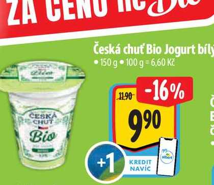  Česká chuť Bio Jogurt bíly 150 g 