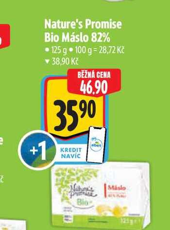 Nature's Promise Bio Máslo 82%  125 g 
