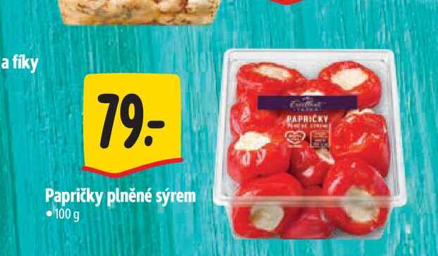 Papričky plněné sýrem 100 g