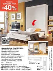 Výklopná postel CONCEPT PRO - 2