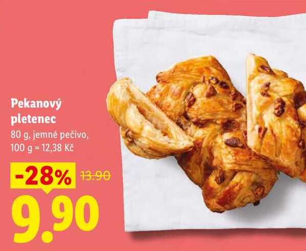 Pekanový pletenec, 80 g