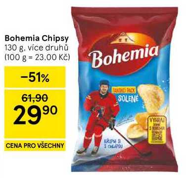 Bohemia Chipsy, 130 g