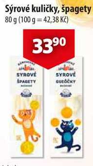 Sýrové kuličky, špagety, 80 g