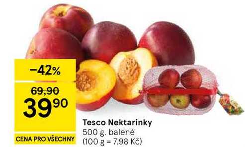 Tesco Nektarinky, 500 g