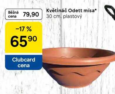 Květináč Odett misa, 30 cm, plastový