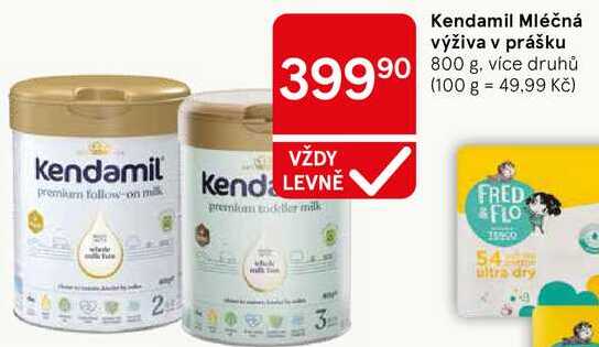 Kendamil Mléčná výživa v prášku, 800 g