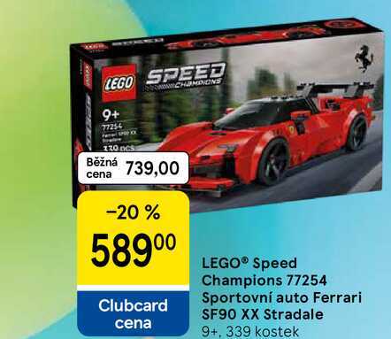 LEGO® Speed Champions 77254 Sportovní auto Ferrari SF90 XX Stradale 9+, 339 kostek