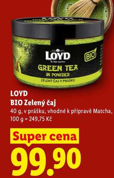 LOYD BIO Zelený čaj, 40 g