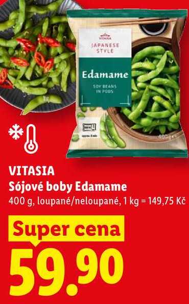 VITASIA Sójové boby Edamame, 400 g