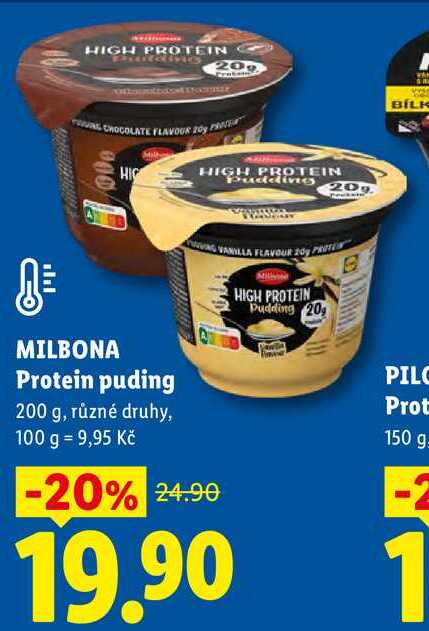 MILBONA Protein puding, 200 g