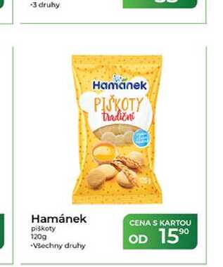 Hamánek piškoty 120g