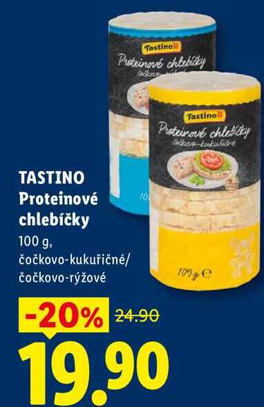 TASTINO Proteinové chlebíčky, 100 g