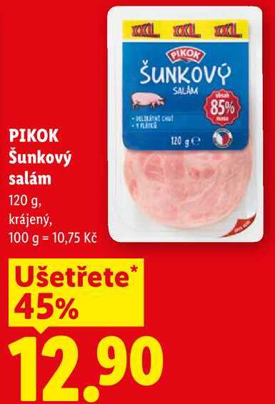 PIKOK Šunkový salám, 120 g
