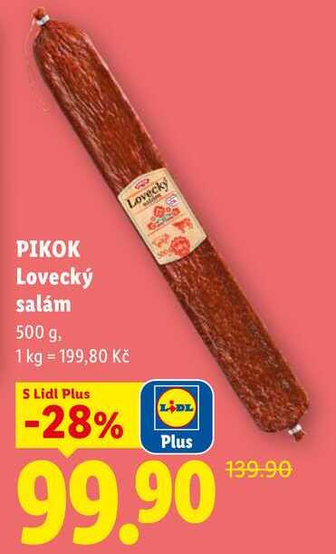 PIKOK Lovecký salám, 500 g