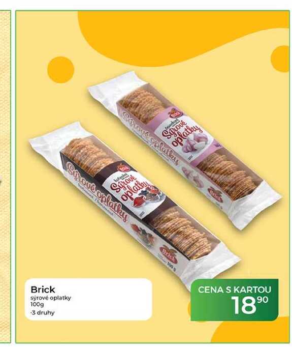 Brick sýrové oplatky 100g