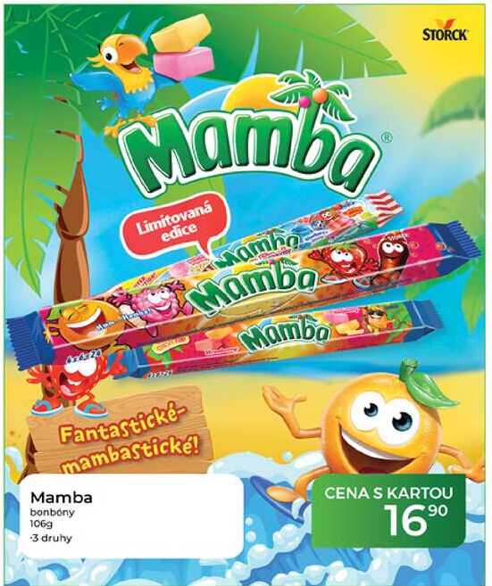 Mamba bonbóny 106g -3 druhy