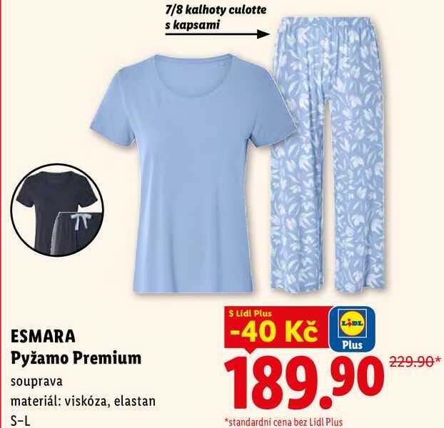ESMARA Pyžamo Premium