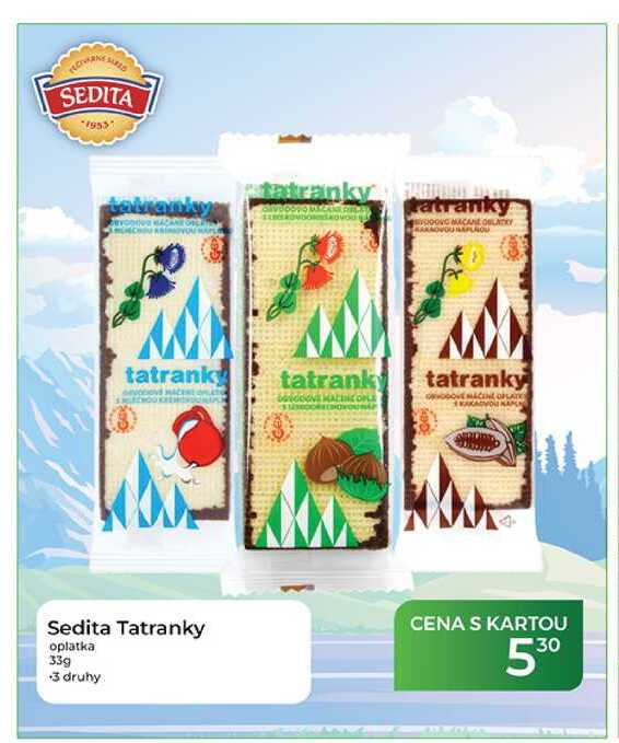 Sedita Tatranky oplatka 33g