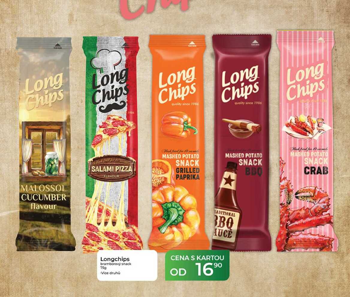 Longchips bramborový snack 75g