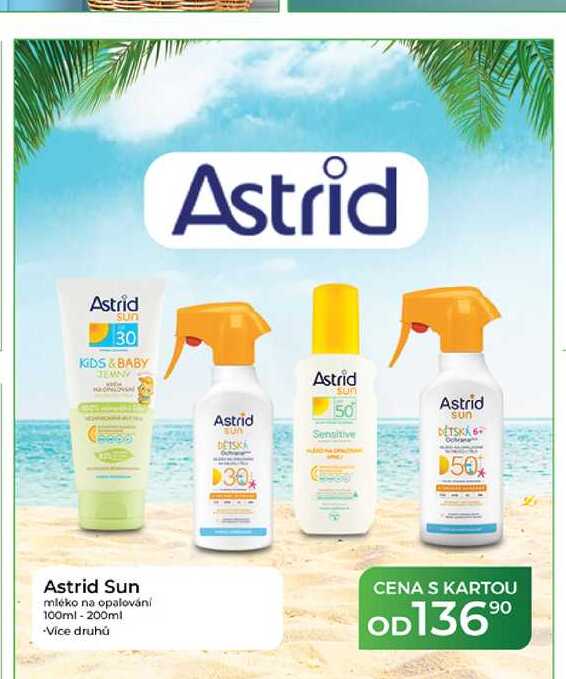 Astrid Sun mléko na opalování 100ml - 200ml