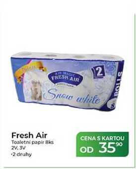 Fresh Air Toaletni papir 8ks 2V, 3V