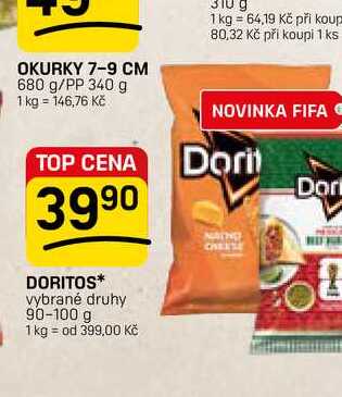DORITOS* vybrané druhy 90-100 g