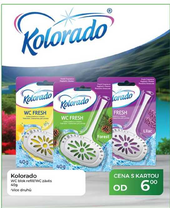 Kolorado WC blok refill/WC závěs 40g