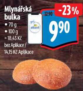 Mlynářská bulka, 70 g 
