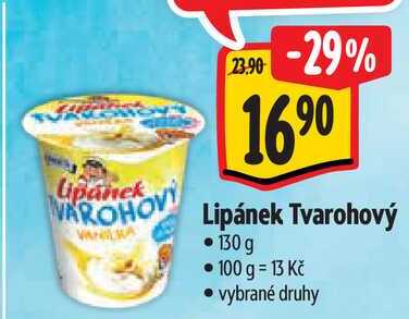 Lipánek Tvarohový, 130g 