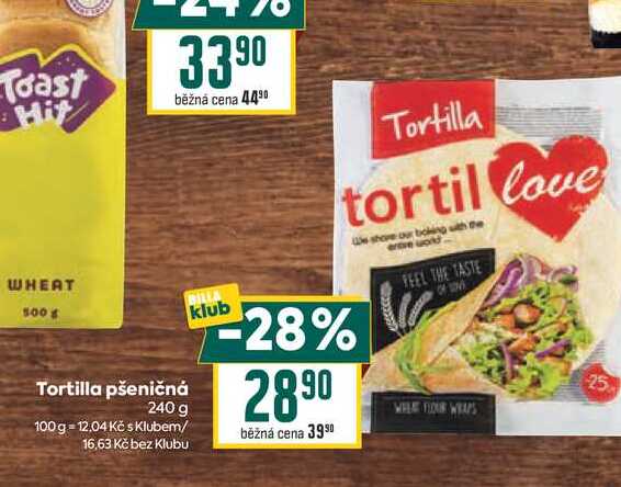 Tortilla pšeničná 240 g